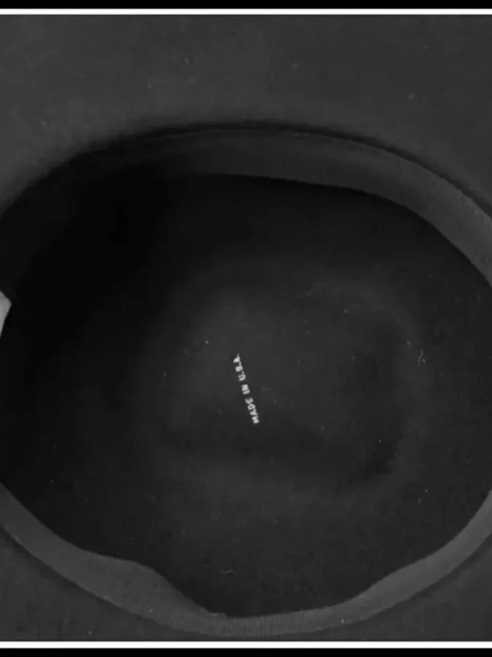 Vintage Black Hat & HATBOX, Wide Brim 80s does 40s Film Noir Femme Fatale - Picture 4 of 8